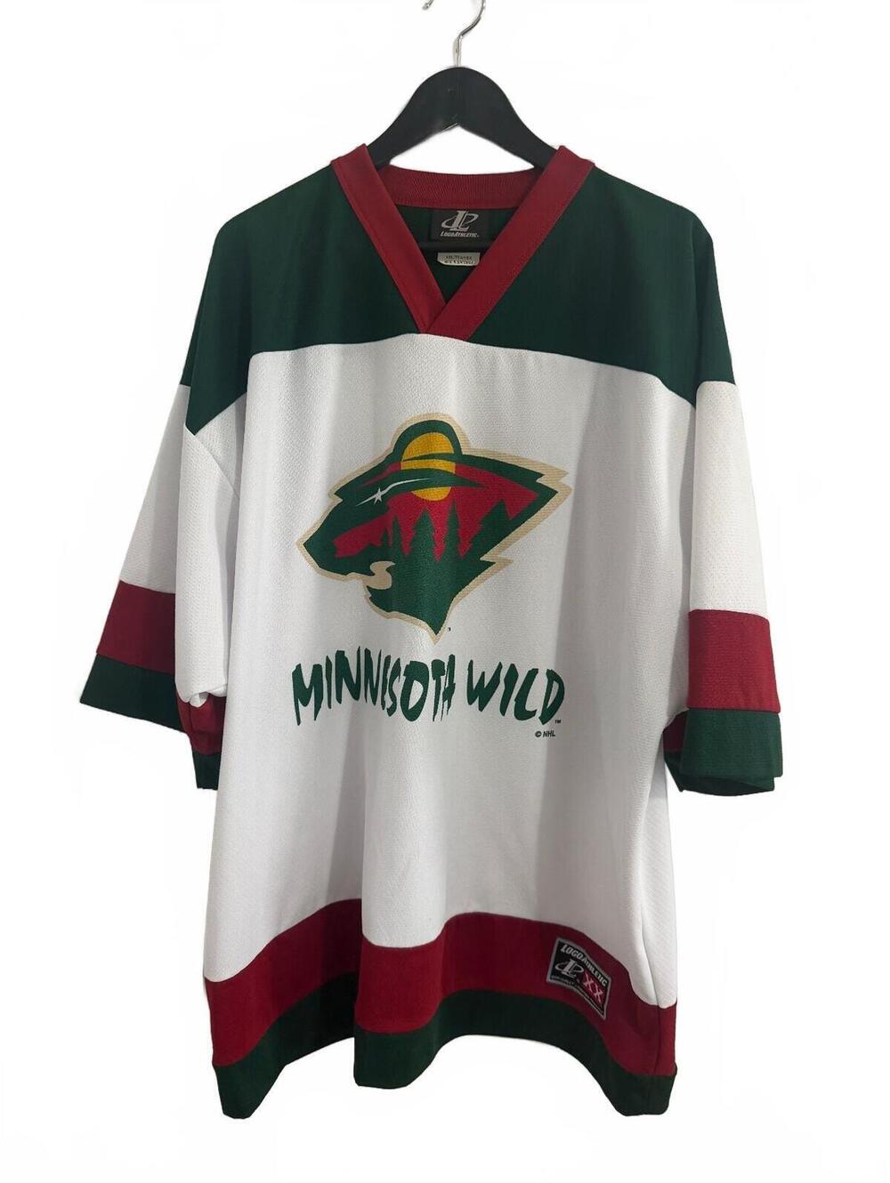 Vintage Minnesota Wild Hockey Jersey Size XXL